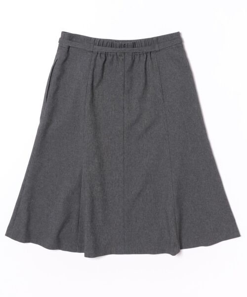 m.f.editorial（エムエフエディトリアル）の「【ストレッチ ウォッシャブル】m.f.エディトリアルレディース ウール調フレアースカート(セットアップ可能)（スーツスカート・レディース・グレー系その他2・S/MEDIUM/LARGE）」の2枚目の写真