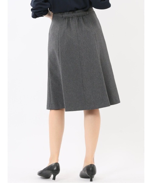m.f.editorial（エムエフエディトリアル）の「【ストレッチ ウォッシャブル】m.f.エディトリアルレディース ウール調フレアースカート(セットアップ可能)（スーツスカート・レディース・グレー系その他2・S/MEDIUM/LARGE）」の10枚目の写真