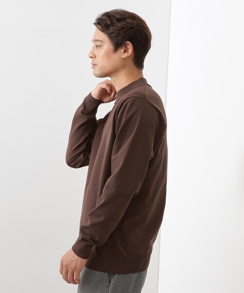 THE SHOP TK （ザ ショップ ティーケー ）の「【冬のビジネスシーンに最適】モックネックニット（ニット/セーター・メンズ・ボルドー/ブラウン系その他/ネイビー・02/03/04）」の4枚目の写真