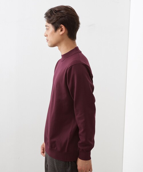 THE SHOP TK （ザ ショップ ティーケー ）の「【冬のビジネスシーンに最適】モックネックニット（ニット/セーター・メンズ・ボルドー/ブラウン系その他/ネイビー・02/03/04）」の8枚目の写真