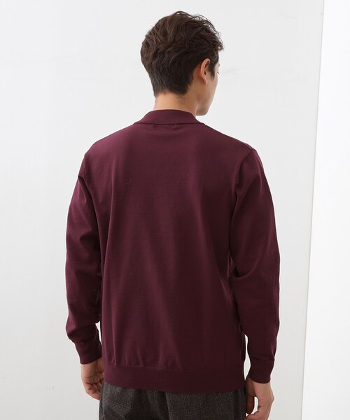 THE SHOP TK （ザ ショップ ティーケー ）の「【冬のビジネスシーンに最適】モックネックニット（ニット/セーター・メンズ・ボルドー/ブラウン系その他/ネイビー・02/03/04）」の9枚目の写真
