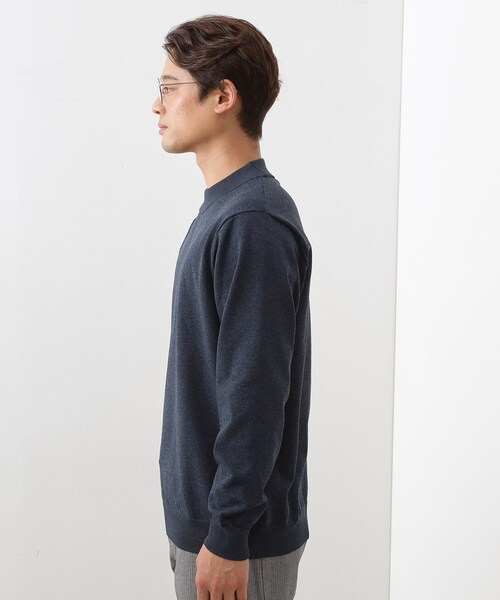 THE SHOP TK （ザ ショップ ティーケー ）の「【冬のビジネスシーンに最適】モックネックニット（ニット/セーター・メンズ・ボルドー/ブラウン系その他/ネイビー・02/03/04）」の17枚目の写真