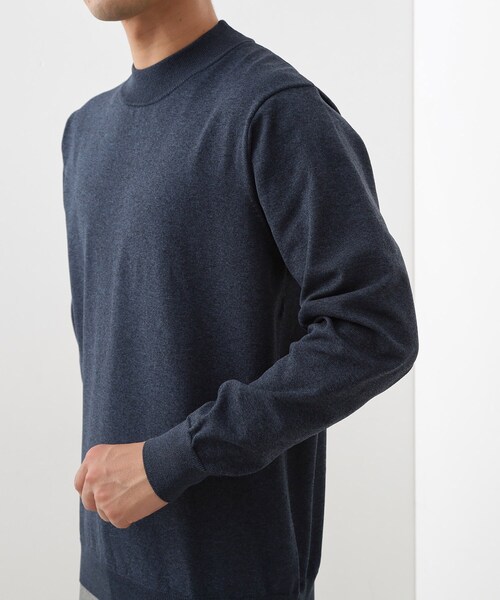 THE SHOP TK （ザ ショップ ティーケー ）の「【冬のビジネスシーンに最適】モックネックニット（ニット/セーター・メンズ・ボルドー/ブラウン系その他/ネイビー・02/03/04）」の20枚目の写真