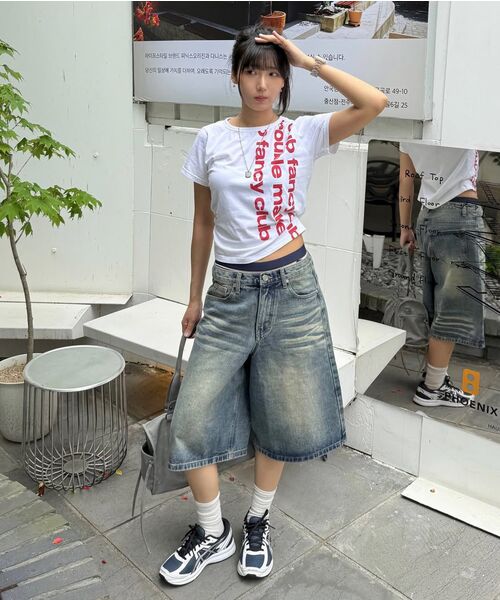 DNSR(ディーエヌエスアール)の「シグニチャーバミューダデニムパンツマッド(その他パンツ・メンズ・その他・LARGE/MEDIUM/SMALL/X-LARGE)」の2枚目の写真