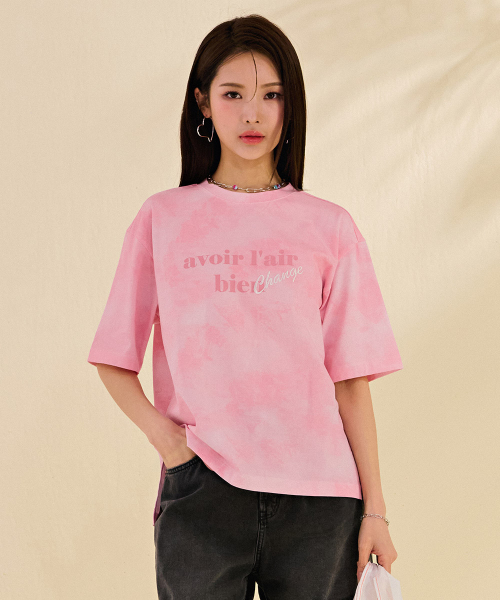 CHASECULT(チェイスカルト)の「レディース 全面プリント レタリング 半袖Tシャツ-DBRG5884D0P(Tシャツ/カットソー・レディース・PINK・85/90)」の4枚目の写真