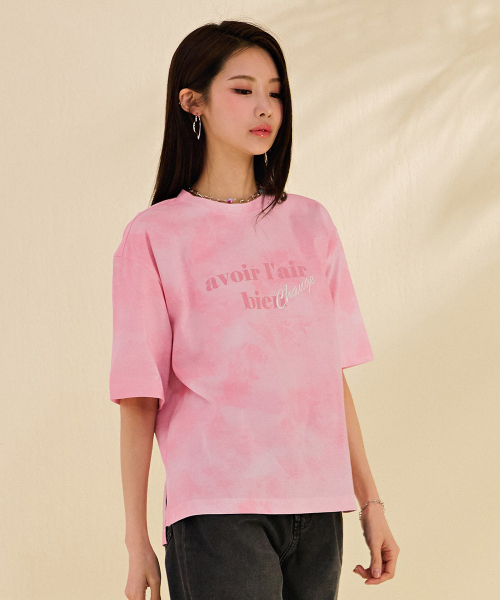 CHASECULT(チェイスカルト)の「レディース 全面プリント レタリング 半袖Tシャツ-DBRG5884D0P(Tシャツ/カットソー・レディース・PINK・85/90)」の5枚目の写真