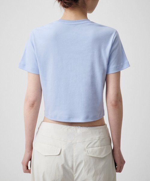 MUSINSA STANDARD WOMAN（ムシンサスタンダードウーマン）の「ウィメンズクルーネッククロップTシャツ[セレニティブルー]（Tシャツ/カットソー・レディース・その他・SMALL/MEDIUM/X-SMALL）」の6枚目の写真