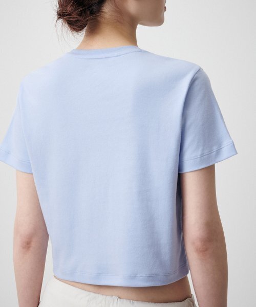 MUSINSA STANDARD WOMAN（ムシンサスタンダードウーマン）の「ウィメンズクルーネッククロップTシャツ[セレニティブルー]（Tシャツ/カットソー・レディース・その他・SMALL/MEDIUM/X-SMALL）」の8枚目の写真