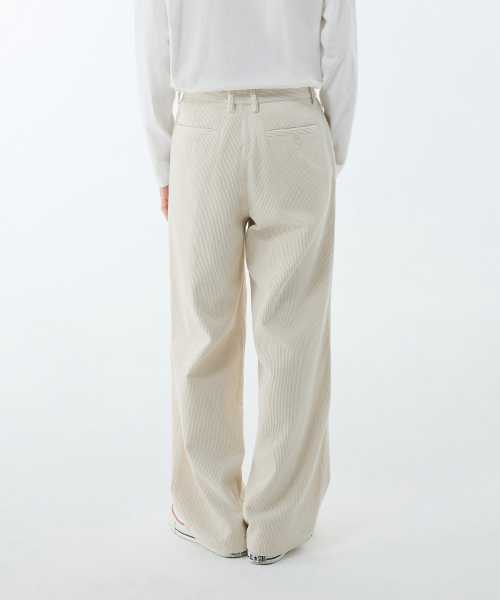 MUSINSA STANDARD（ムシンサスタンダード）の「ワイドコーデュロイパンツ[クリーム]（その他パンツ・メンズ・その他・38/36/34/32/30/31/33/26/27/28/29）」の3枚目の写真