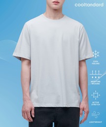 [クールタンダード] ベーシッククルーネックTシャツ [アッシュグレー]