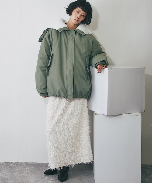 セール】2WAYフード付きボアジャケット（ブルゾン）｜ANOTHER S