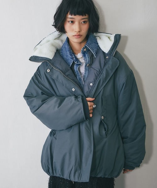 フード付きボアジャケット セール】2WAYフード付きボアジャケット（ブルゾン）｜ANOTHER S