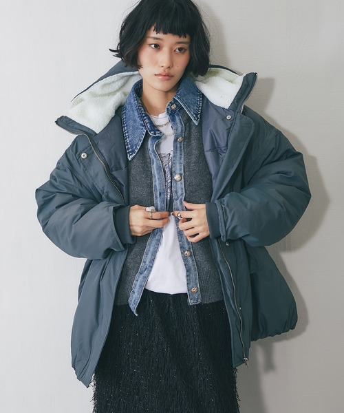 セール】2WAYフード付きボアジャケット（ブルゾン）｜ANOTHER S