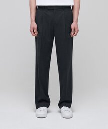 軽量ワイド隠しバンディングスラックス[チャコールグレー]