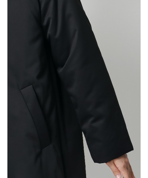 SUIT SQUARE(スーツスクエア)の「中綿ロングコート ポリエステル 無地(その他アウター・レディース・ブラック/グレイッシュベージュ・38(9号)/36(7号))」の3枚目の写真