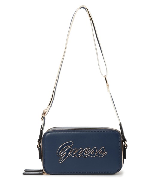 Guess(ゲス)の「CARRARA Mini Crossbody Top Zip ショルダーバッグ (ショルダーバッグ・レディース・ネイビー/キナリ/ピンク/ブラック・ONE SIZE)」の1枚目の写真