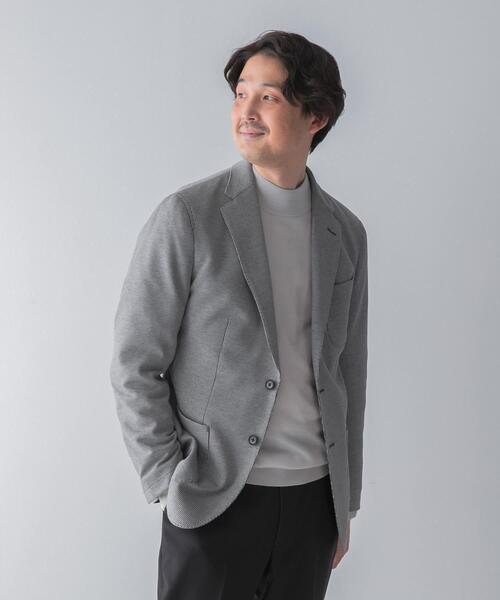 URBAN RESEARCH DOORS(アーバンリサーチドアーズ)の「LIFE STYLE TAILOR ニットジャージジャケット(その他アウター・メンズ・ネイビー/ブラック系その他・44/48/46/50)」の14枚目の写真