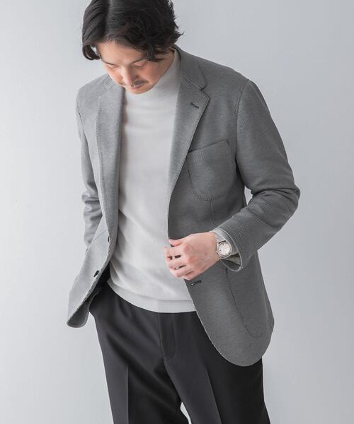 URBAN RESEARCH DOORS(アーバンリサーチドアーズ)の「LIFE STYLE TAILOR ニットジャージジャケット(その他アウター・メンズ・ネイビー/ブラック系その他・44/48/46/50)」の12枚目の写真