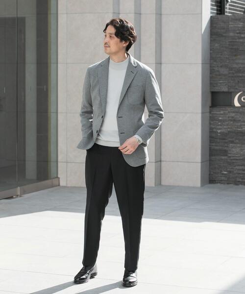 URBAN RESEARCH DOORS(アーバンリサーチドアーズ)の「LIFE STYLE TAILOR ニットジャージジャケット(その他アウター・メンズ・ネイビー/ブラック系その他・44/48/46/50)」の4枚目の写真