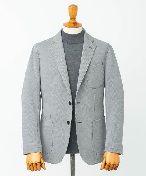 URBAN RESEARCH DOORS(アーバンリサーチドアーズ)の「LIFE STYLE TAILOR ニットジャージジャケット(その他アウター・メンズ・ネイビー/ブラック系その他・44/48/46/50)」の6枚目の写真