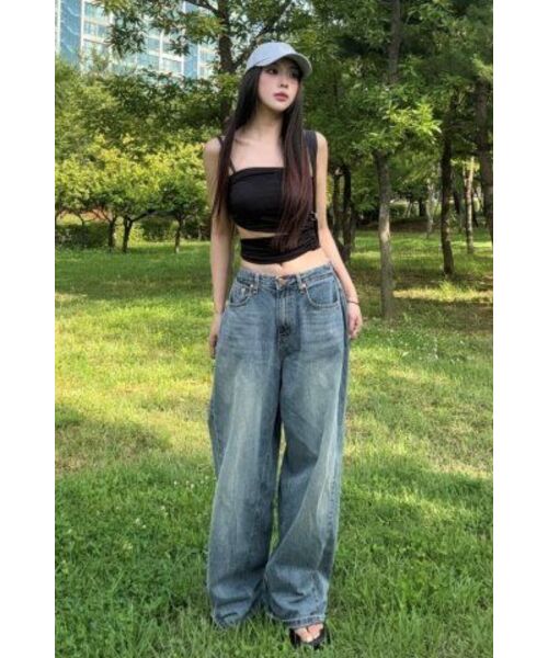 MUCENT（ムセント）の「Signature Ball Cap (Grayish blue)（キャップ・レディース・グレイッシュブルー・FREE）」の6枚目の写真