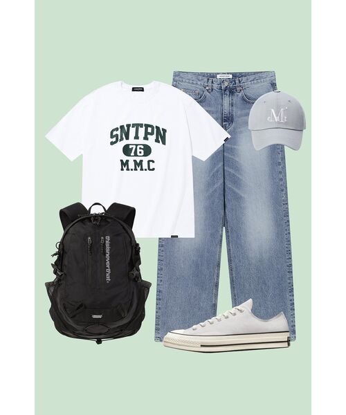 MUCENT（ムセント）の「Signature Ball Cap (Grayish blue)（キャップ・レディース・グレイッシュブルー・FREE）」の7枚目の写真