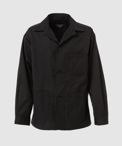 COMME des GARCONS HOMME(コム デ ギャルソン・オム)の「ESTER WOOL TWILL JACKET(テーラードジャケット・メンズ・ブラック/ネイビー・M/S/XS/L)」の1枚目の写真