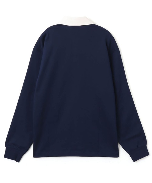 adidas(アディダス)の「adidas 3-STRIPES RUGBY LONGSLEEVE POLO / アディダス 3 ストライプ ラグビー ロングスリーブ ポロ(ポロシャツ・メンズ・ネイビー・M/S/XXL/XL/L)」の9枚目の写真