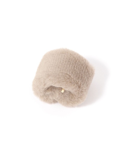 GLOBAL WORK（グローバルワーク）の「フェイクファーバチバチヘアカフ/611159（その他ヘアアクセサリー・レディース・グレイッシュベージュ/ブラック/ブラウン系その他/グレー/ブラウン系その他2/ホワイト・FREE）」の6枚目の写真