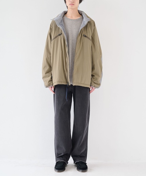 POLIQUANT（ポリクアント）の「【POLIQUANT/ポリクアント】THE BREATHABLE INSULATED HOODED JACKET（ナイロンジャケット・メンズ・ブラック/ダークグリーン・2/3/4）」の4枚目の写真