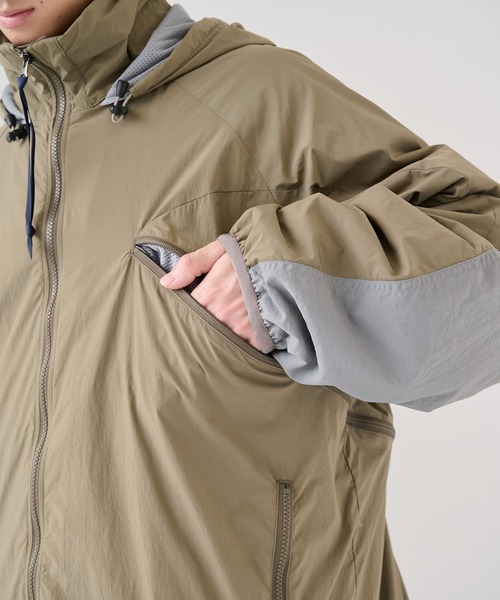 POLIQUANT（ポリクアント）の「【POLIQUANT/ポリクアント】THE BREATHABLE INSULATED HOODED JACKET（ナイロンジャケット・メンズ・ブラック/ダークグリーン・2/3/4）」の19枚目の写真