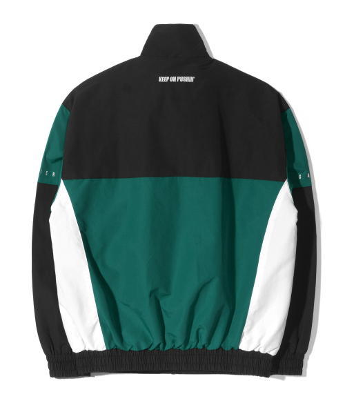 QT8 GARMENTS(キューティーエイトガーメント)の「MFオールドトラックジャケット(グリーン)(ナイロンジャケット・レディース・その他・LARGE/MEDIUM/X-LARGE)」の2枚目の写真