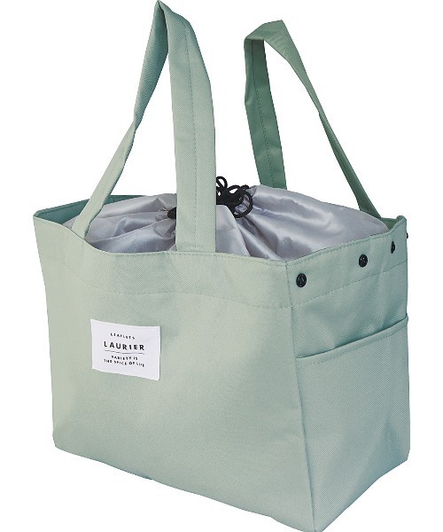 salle de bal（サルデバル）の「【 Leaflets / リーフレッツ 】LAURIER 保冷ショッピングバッグ  CLB-202_229  ECI（トートバッグ・レディース・ダークグレー/イエロー/ネイビー/ラベンダー/オレンジ/その他1/その他2/その他3/その他5/グリーン/レッド/ライトグレー/オリーブドラブ/その他8/グレイッシュベージュ/ライトブルー/その他6/その他4/その他7・FREE）」の5枚目の写真