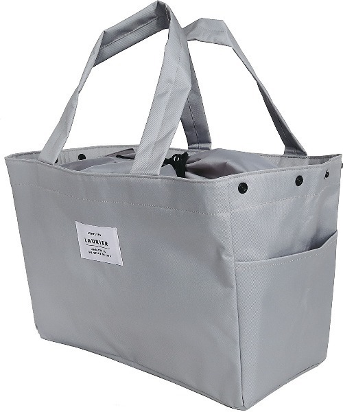 salle de bal（サルデバル）の「【 Leaflets / リーフレッツ 】LAURIER 保冷ショッピングバッグ  CLB-202_229  ECI（トートバッグ・レディース・ダークグレー/イエロー/ネイビー/ラベンダー/オレンジ/その他1/その他2/その他3/その他5/グリーン/レッド/ライトグレー/オリーブドラブ/その他8/グレイッシュベージュ/ライトブルー/その他6/その他4/その他7・FREE）」の2枚目の写真