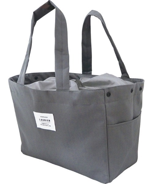 salle de bal（サルデバル）の「【 Leaflets / リーフレッツ 】LAURIER 保冷ショッピングバッグ  CLB-202_229  ECI（トートバッグ・レディース・ダークグレー/イエロー/ネイビー/ラベンダー/オレンジ/その他1/その他2/その他3/その他5/グリーン/レッド/ライトグレー/オリーブドラブ/その他8/グレイッシュベージュ/ライトブルー/その他6/その他4/その他7・FREE）」の3枚目の写真