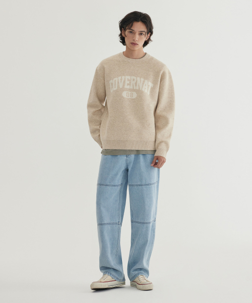 COVERNAT(カバーナット)の「センターアーチロゴニット ベージュ(ニット/セーター・レディース・その他・X-SMALL/SMALL/MEDIUM/LARGE/X-LARGE/XX-LARGE)」の3枚目の写真