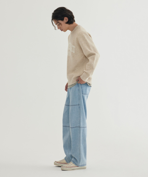 COVERNAT(カバーナット)の「センターアーチロゴニット ベージュ(ニット/セーター・レディース・その他・X-SMALL/SMALL/MEDIUM/LARGE/X-LARGE/XX-LARGE)」の4枚目の写真