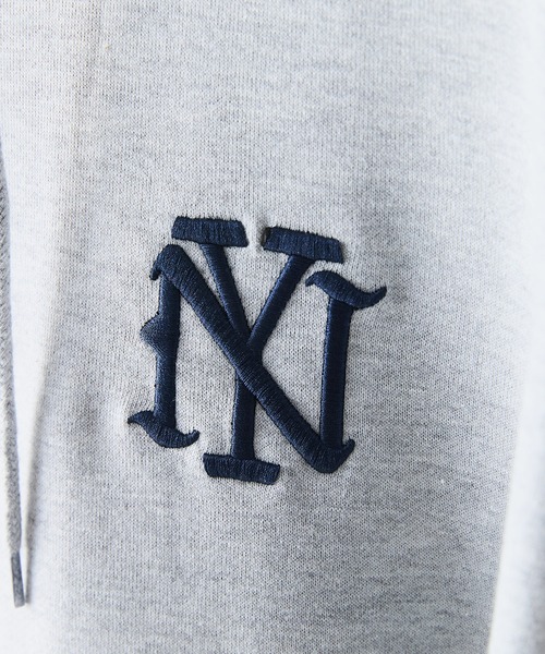SAVIER(サビアー)の「【SAVIER:サビアー】NY ロゴ刺繍 ショート丈 フルジップパーカー 【セットアップ可能】(パーカー・メンズ・杢グレー/ネイビー/ブラック・LARGE/MEDIUM)」の7枚目の写真