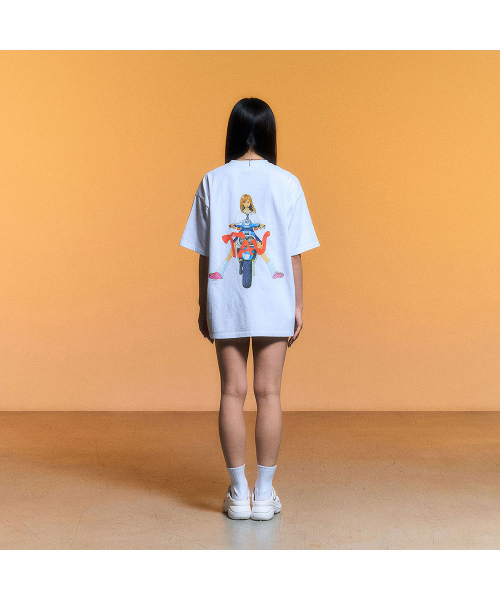 SCHISM INDUCING(スキズムインデューシング)の「TAU SCOOTER T SHIRT_WHITE(Tシャツ/カットソー・レディース・その他・MEDIUM/LARGE)」の7枚目の写真