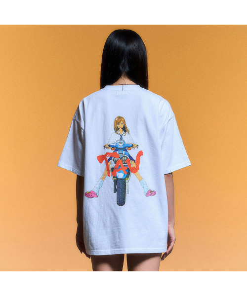 SCHISM INDUCING(スキズムインデューシング)の「TAU SCOOTER T SHIRT_WHITE(Tシャツ/カットソー・レディース・その他・MEDIUM/LARGE)」の9枚目の写真