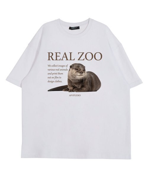 ASTRAL PROJECTION(アストラルプロジェクション)の「リアルジュ オター ラウンドネック 15番手 綿 半袖Tシャツ_ホワイト(Tシャツ/カットソー・レディース・その他・LARGE/X-LARGE)」の2枚目の写真