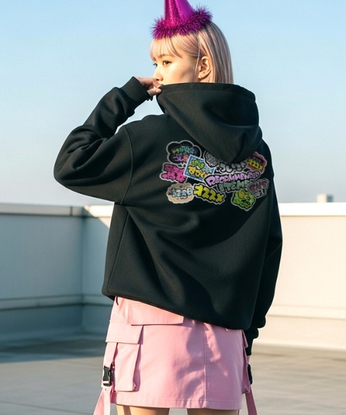 ドン・キホーテ(ドンキホーテ)の「「ドン・キホーテ×ZOZOTOWN」 POP Sticker HOODIE(パーカー・メンズ・ブラック・X-LARGE/LARGE/MEDIUM/SMALL)」の1枚目の写真