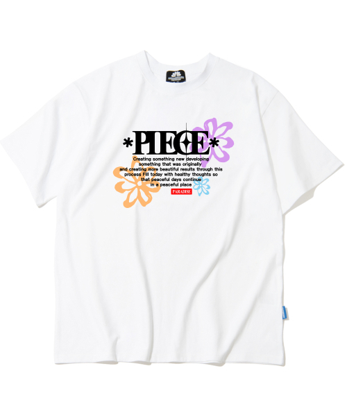 TRIPSHION(トリップション)の「ピースフラワーグラフィックTシャツ - ホワイト(Tシャツ/カットソー・メンズ・その他・MEDIUM/LARGE/X-LARGE)」の1枚目の写真