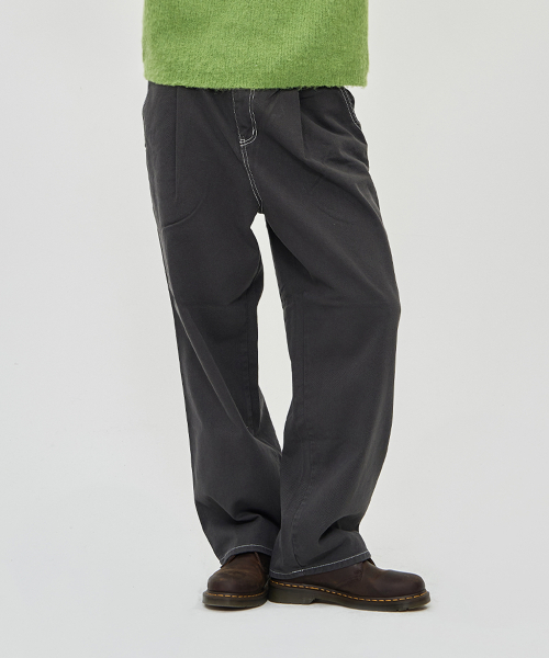 THE-ABON(エイボン)の「ゴートピンタックパンツ ベージュ(その他パンツ・メンズ・ベージュ・SMALL/MEDIUM/LARGE)」の3枚目の写真