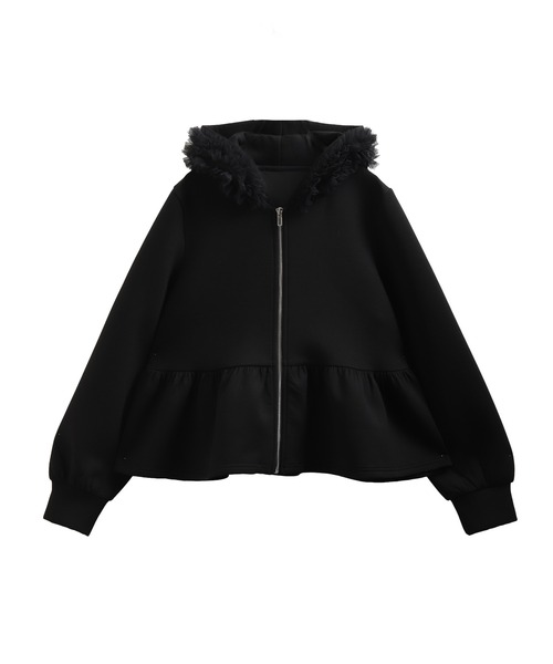 セール】ダンボールチュールフードジップアップパーカー（パーカー