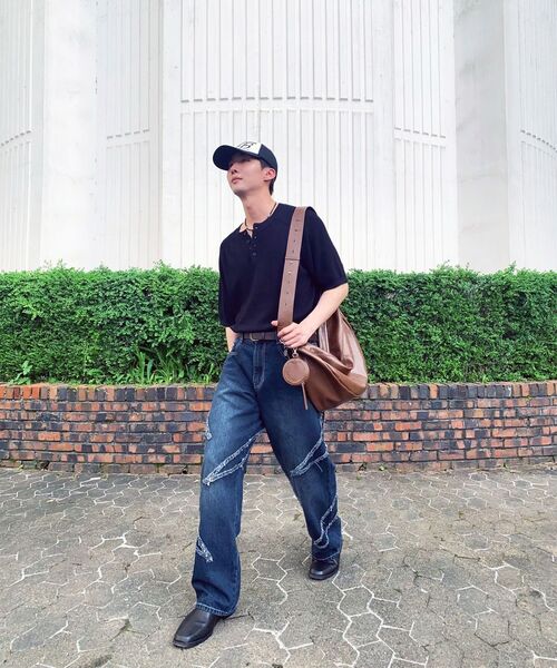 DECET（デケト）の「Fringe Applique Wide Jeans DCPT054DBlueA（デニムパンツ・レディース・その他・26/28/30/32/34）」の6枚目の写真