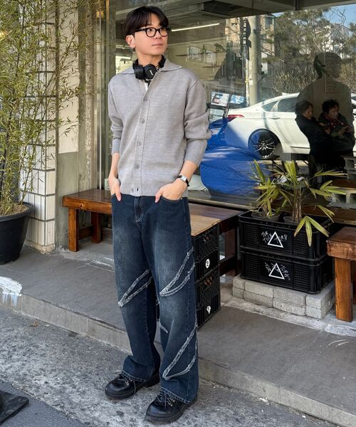 DECET（デケト）の「Fringe Applique Wide Jeans DCPT054DBlueA（デニムパンツ・レディース・その他・26/28/30/32/34）」の13枚目の写真