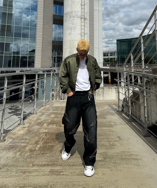 DECET（デケト）の「Fringe Applique Wide Jeans DCPT054DBlueA（デニムパンツ・レディース・その他・26/28/30/32/34）」の22枚目の写真