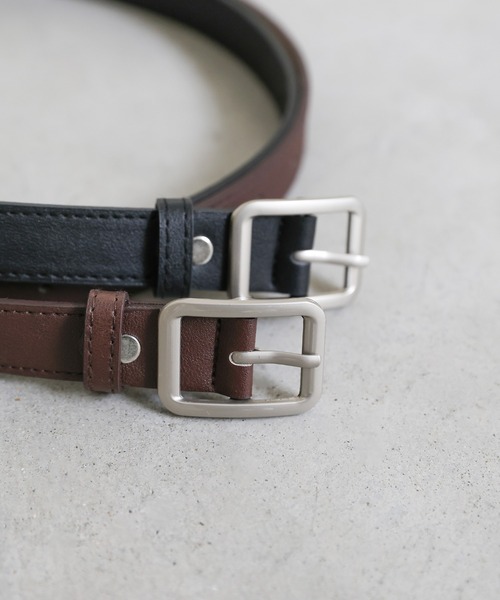 select MOCA（セレクトモカ）の「フェイクレザーバックルベルト（ベルト・レディース・ブラック/ブラウン・FREE）」の10枚目の写真