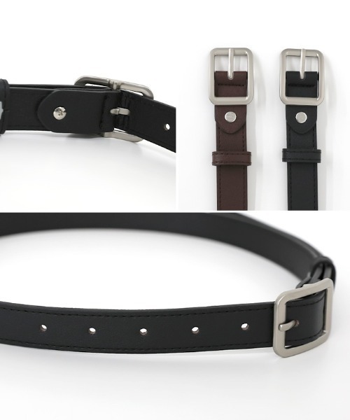 select MOCA（セレクトモカ）の「フェイクレザーバックルベルト（ベルト・レディース・ブラック/ブラウン・FREE）」の18枚目の写真